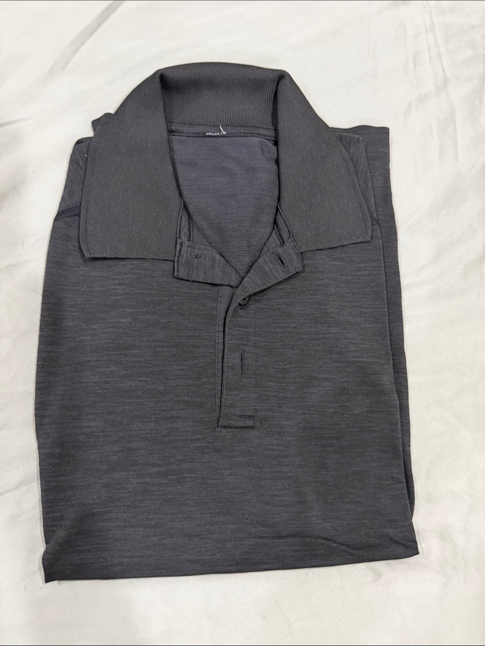 Lululemon men’s metal vent tech polo shirt small charcoal